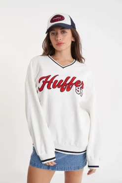 V-NECK GIRLFRIEND SWEAT/MVP CHALK