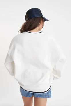 V-NECK GIRLFRIEND SWEAT/MVP CHALK
