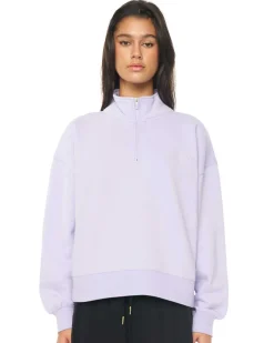 WMNS 1/4 ZIP 350/LOVER THISTLE