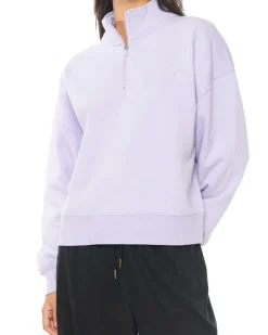 WMNS 1/4 ZIP 350/LOVER THISTLE
