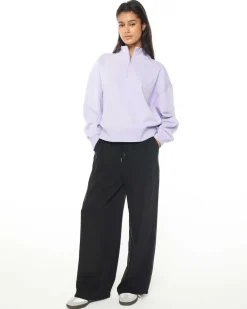 WMNS 1/4 ZIP 350/LOVER THISTLE