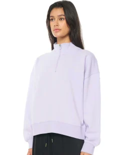 WMNS 1/4 ZIP 350/LOVER THISTLE