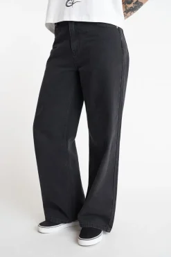 WMNS BAGGY DENIM JEAN BLACK WASH