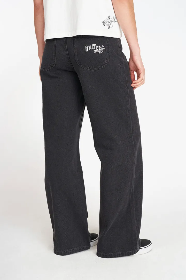 WMNS BAGGY DENIM JEAN BLACK WASH