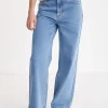 WMNS BAGGY DENIM JEAN MID WASH