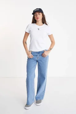 WMNS BAGGY DENIM JEAN MID WASH