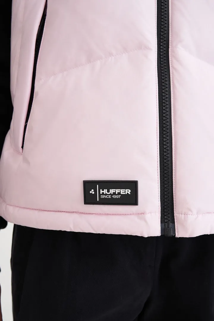 WMNS BLOCK DOWN VEST PEONY