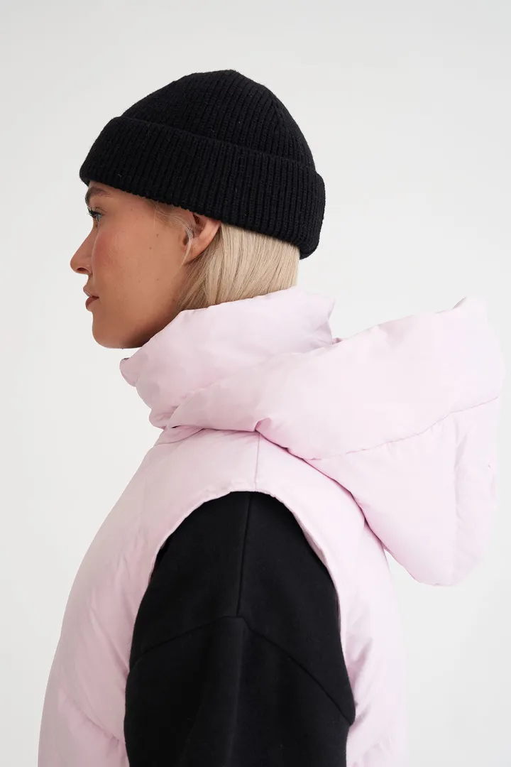 WMNS BLOCK DOWN VEST PEONY