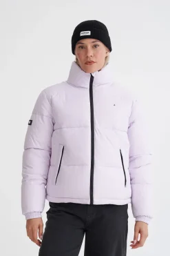 WMNS BOX PUFFER JKT ORCHID
