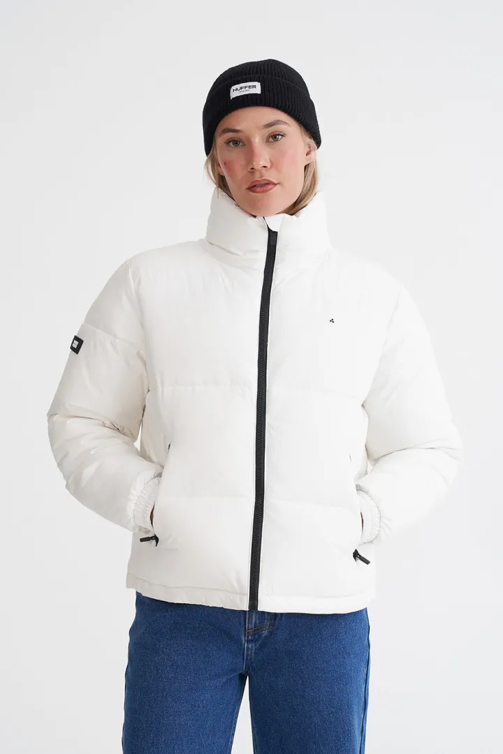 WMNS BOX PUFFER JKT WHITE