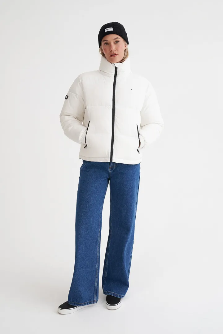 WMNS BOX PUFFER JKT WHITE