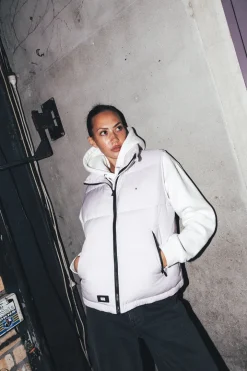 WMNS BOX PUFFER VEST ORCHID