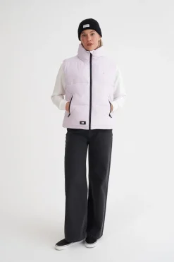 WMNS BOX PUFFER VEST ORCHID