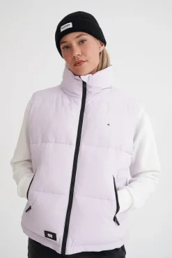 WMNS BOX PUFFER VEST ORCHID