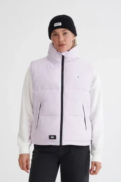 WMNS BOX PUFFER VEST ORCHID