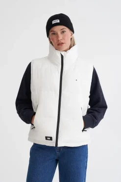WMNS BOX PUFFER VEST WHITE