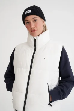 WMNS BOX PUFFER VEST WHITE