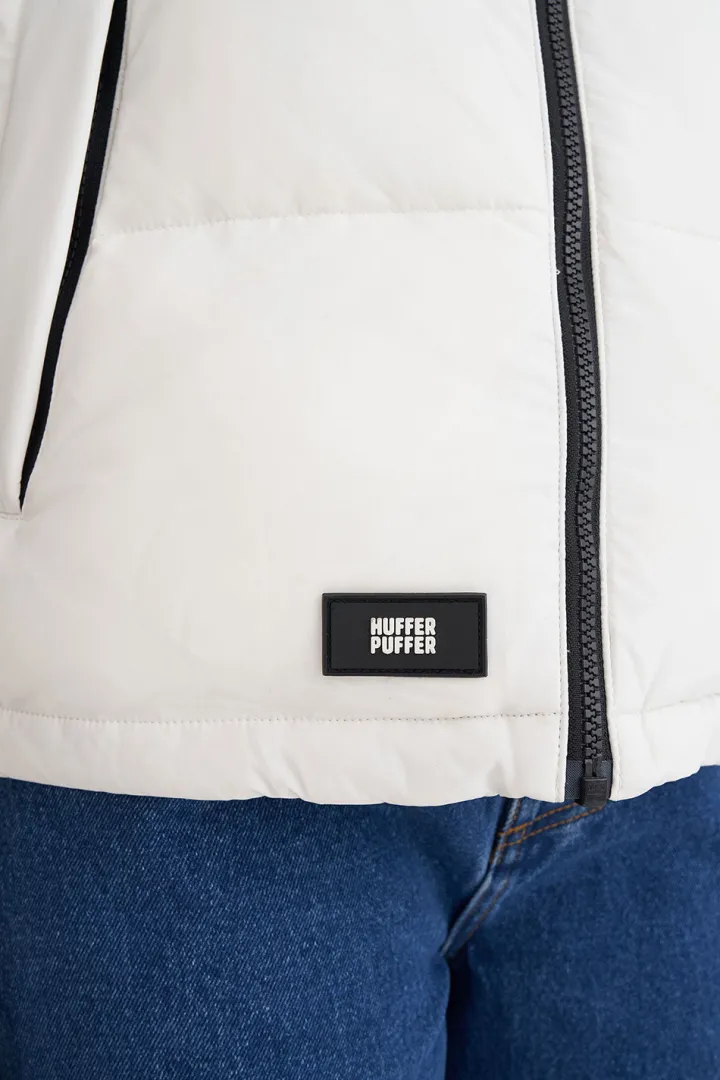 WMNS BOX PUFFER VEST WHITE