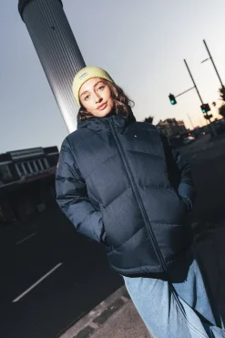 WMNS CLASSIC DOWN JKT HRGBONE NAVY
