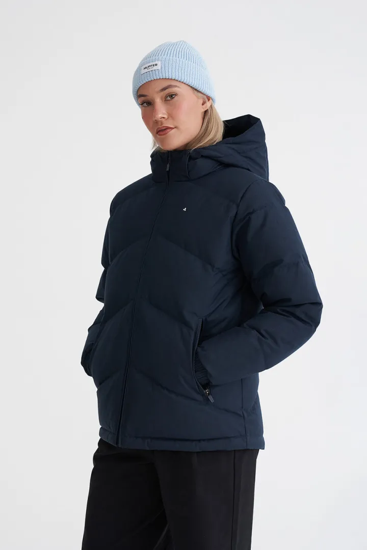 WMNS CLASSIC DOWN JKT HRGBONE NAVY