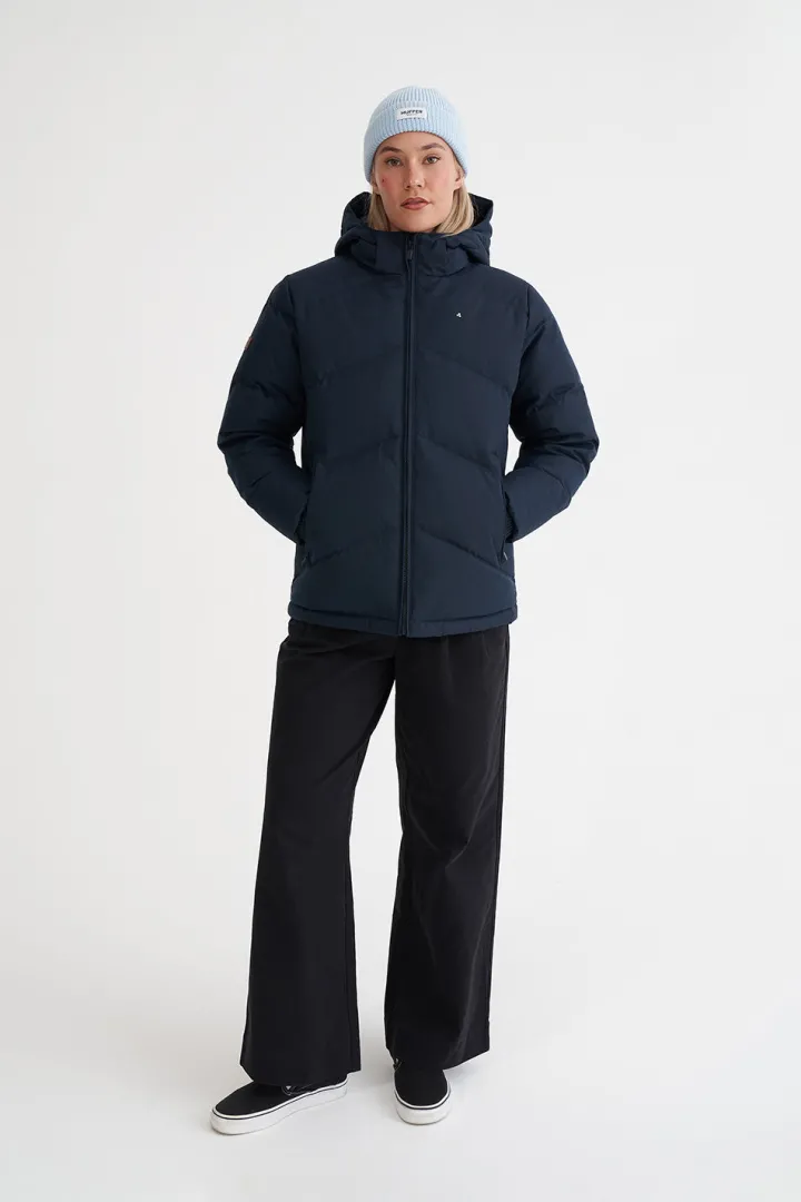 WMNS CLASSIC DOWN JKT HRGBONE NAVY