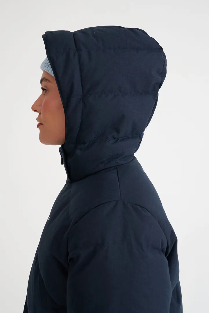 WMNS CLASSIC DOWN JKT HRGBONE NAVY