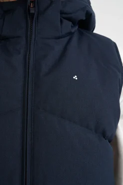 WMNS CLASSIC DOWN VEST HRGBONE NAVY