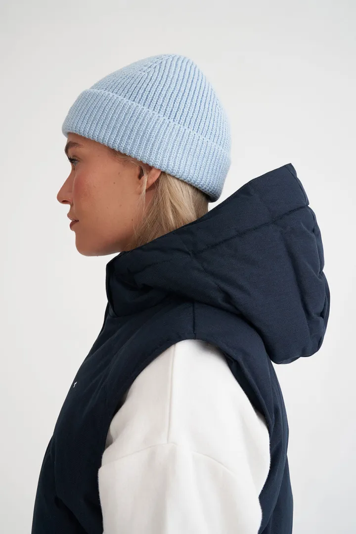 WMNS CLASSIC DOWN VEST HRGBONE NAVY