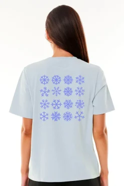 WMNS CLASSIC TEE/FLAKED Y2K BLUE