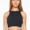 WMNS COURTSIDE CROP BLACK