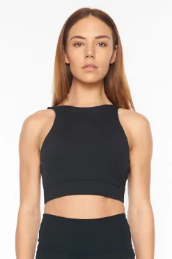 WMNS COURTSIDE CROP BLACK