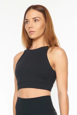 WMNS COURTSIDE CROP BLACK
