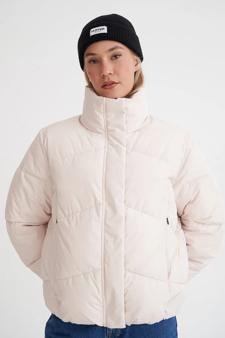 WMNS DEMI PUFFER JKT BUTTER CREAM