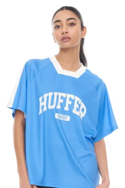 WMNS FOOTBALL TEE SHORE BLUE