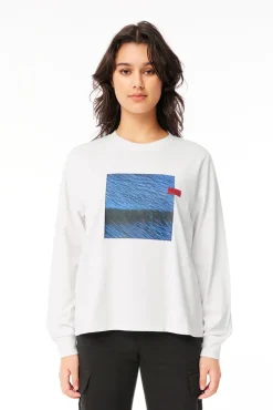 WMNS LS FREE TEE/BACKBONE WHITE