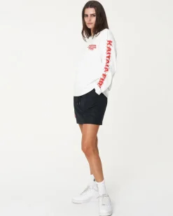 WMNS LS RELAX TEE 220/FIRED UP CHALK