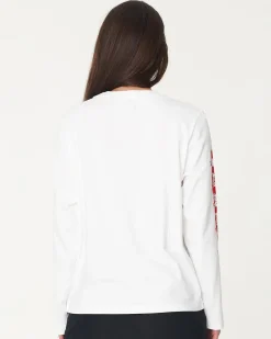 WMNS LS RELAX TEE 220/FIRED UP CHALK