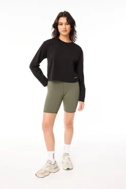 WMNS LS TECH TEE BLACK