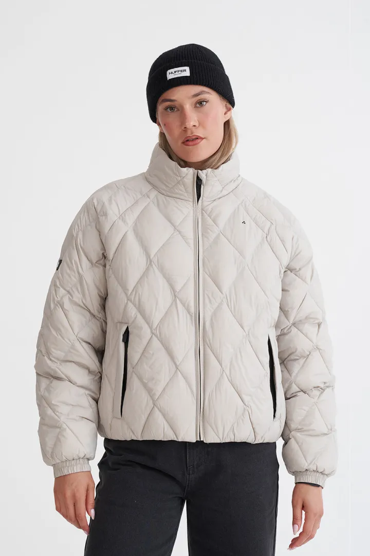 WMNS QUILTED LOFT JACKET MOONROCK