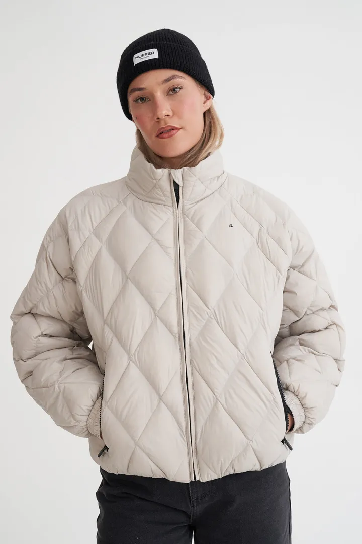 WMNS QUILTED LOFT JACKET MOONROCK