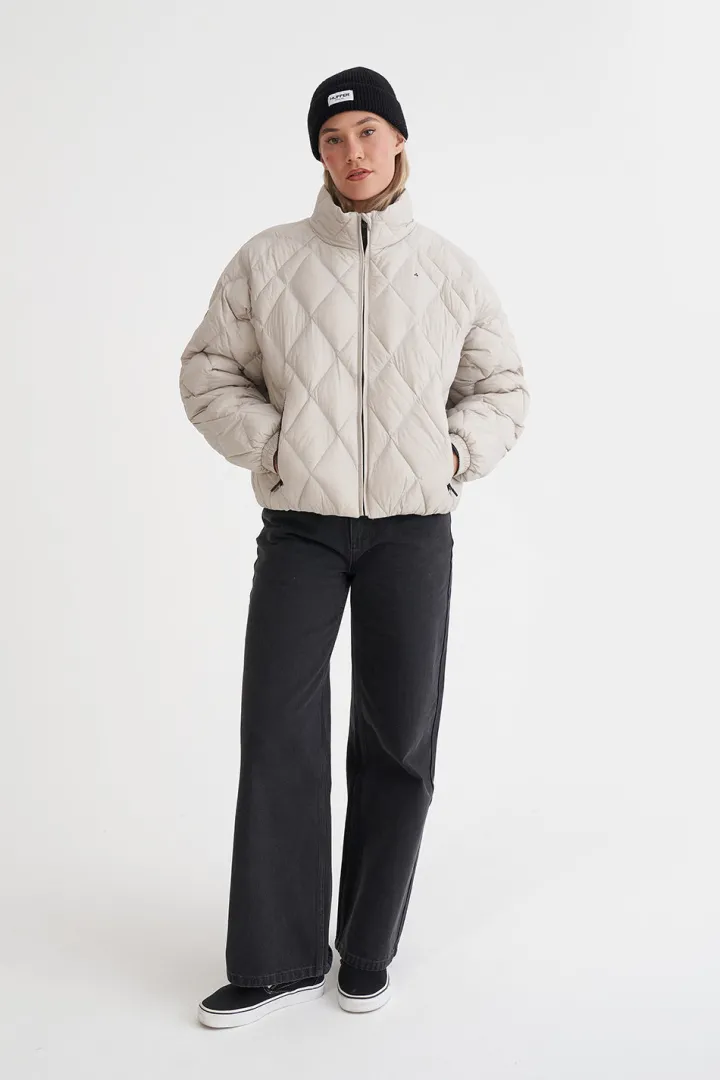 WMNS QUILTED LOFT JACKET MOONROCK