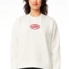 WMNS SLOUCH CREW/UNLEADED CHALK