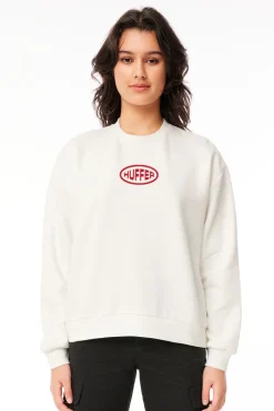 WMNS SLOUCH CREW/UNLEADED CHALK