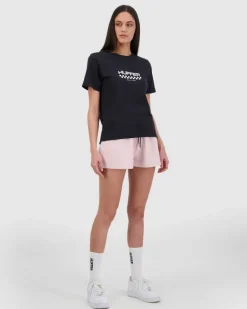 WMNS STELLA TEE/CHECKER NAVY