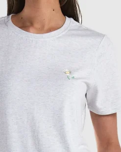 WMNS STELLA TEE/DAZED EMB SILVERMARLE