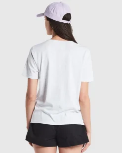 WMNS STELLA TEE/DAZED EMB SILVERMARLE