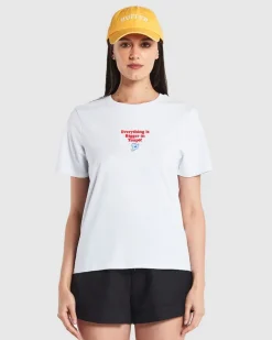 WMNS STELLA TEE/LAKE LIFE WHITE