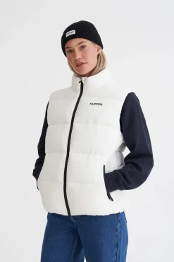 WMNS STREET PUFFER VEST WHITE