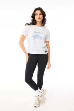 WMNS TECH TEE/SOUTHERN ALPS WHITE