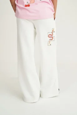 WMNS WIDE TRACKPANT/SCORE CHALK
